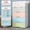 tủ nhựa đựng đồ, ngăn kéo, nhiều màu sắc Pakey SK001