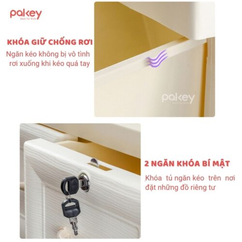 Tủ nhựa 4/5/6 tầng Pakey SK001 18 tủ nhựa đựng đồ, ngăn kéo, nhiều màu sắc Pakey SK001