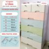 tủ nhựa đựng đồ, ngăn kéo, nhiều màu sắc Pakey SK001