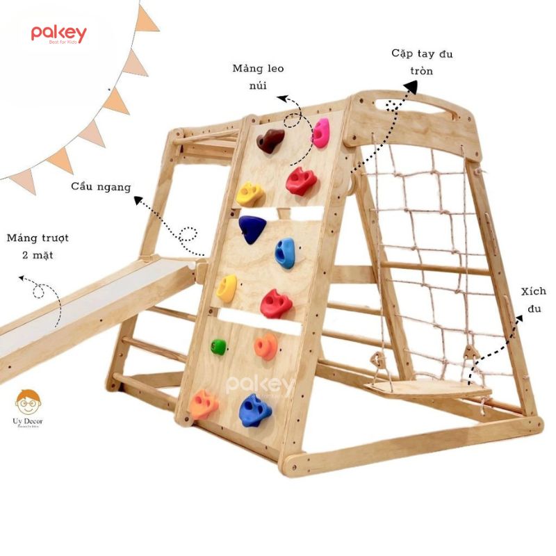 Kinh nghiệm chọn cầu trượt gỗ cho bé an toàn, tiết kiệm 11 Một chiếc cầu trượt gỗ an toàn cần được gia công nhẵn mịn, không có dằm, không lòi đinh vít, cạnh sắc hay góc nhọn
