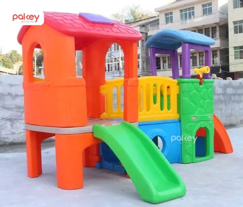 30+ mẫu cầu trượt liên hoàn ngoài trời tăng vận động cho bé 23 Cầu trượt liên hoàn bằng nhựa Composite