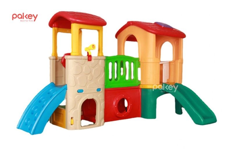 30+ mẫu cầu trượt liên hoàn ngoài trời tăng vận động cho bé 24 Cầu trượt liên hoàn bằng nhựa Composite