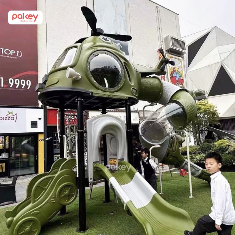 30+ mẫu cầu trượt liên hoàn ngoài trời tăng vận động cho bé 22 Trẻ em khi chơi trên cầu trượt liên hoàn sẽ phải vận dụng nhiều nhóm cơ khác nhau