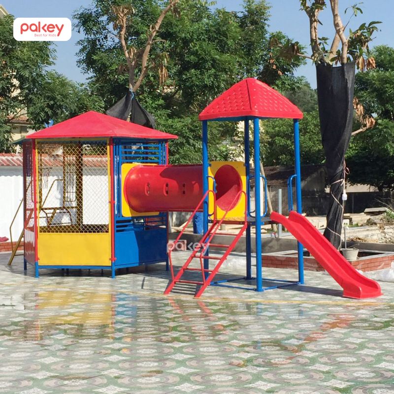 30+ mẫu cầu trượt liên hoàn ngoài trời tăng vận động cho bé 33 Cầu trượt liên hoàn bằng thép sơn tĩnh điện