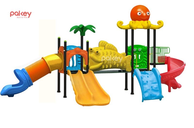 30+ mẫu cầu trượt liên hoàn ngoài trời tăng vận động cho bé 32 Cầu trượt liên hoàn bằng thép sơn tĩnh điện