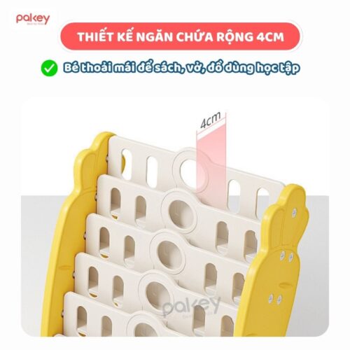Kệ sách cho bé Pakey Cà Rốt 16 Kệ sách cho bé Pakey Cà Rốt