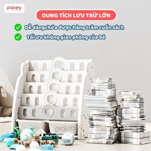Kệ sách cho bé Pakey Cà Rốt 10 Kệ sách cho bé Pakey Cà Rốt