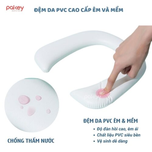 Nắp bồn cầu kèm thang kê chân cho bé Pakey P-PC04 15 Nắp thu nhỏ bồn cầu kèm thang kê chân Pakey P-PC04