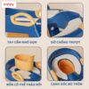 Nắp bồn cầu kèm thang kê chân cho bé Pakey P-PC04 31 Nắp thu nhỏ bồn cầu kèm thang kê chân Pakey P-PC04