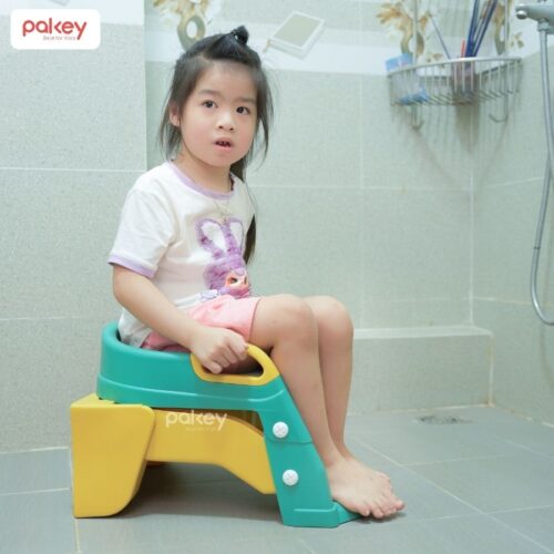 Nắp bồn cầu kèm thang kê chân cho bé Pakey P-PC04 13 Nắp thu nhỏ bồn cầu kèm thang kê chân Pakey P-PC04
