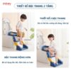 Nắp bồn cầu kèm thang kê chân cho bé Pakey P-PC04 38 Nắp thu nhỏ bồn cầu kèm thang kê chân Pakey P-PC04