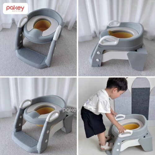 Nắp bồn cầu kèm thang kê chân cho bé Pakey P-PC04 17 Nắp thu nhỏ bồn cầu kèm thang kê chân Pakey P-PC04