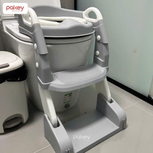 Nắp bồn cầu kèm thang kê chân cho bé Pakey P-PC04 18 Nắp thu nhỏ bồn cầu kèm thang kê chân Pakey P-PC04