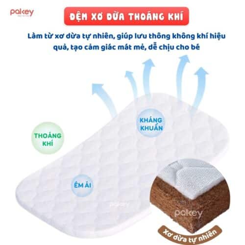 Nêm xơ dừa Pakey dày 5cm