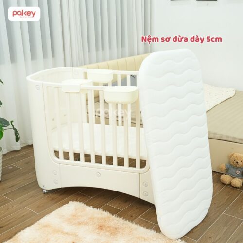 Nôi cũi nhựa Pakey kèm nệm xơ dừa 19 Nôi cũi nhựa Pakey