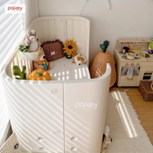 Nôi cũi nhựa Pakey kèm nệm xơ dừa 32 Nôi cũi nhựa Pakey