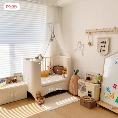 Nôi cũi nhựa Pakey kèm nệm xơ dừa 33 Nôi cũi nhựa Pakey