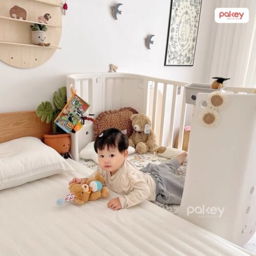 Nôi cũi nhựa Pakey kèm nệm xơ dừa 39 Nôi cũi nhựa Pakey