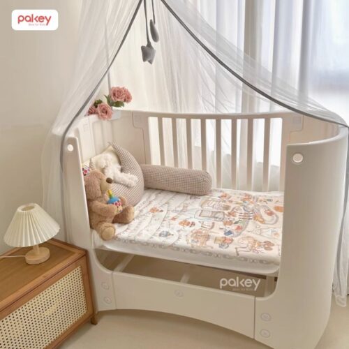 Nôi cũi nhựa Pakey kèm nệm xơ dừa 42 Nôi cũi nhựa Pakey