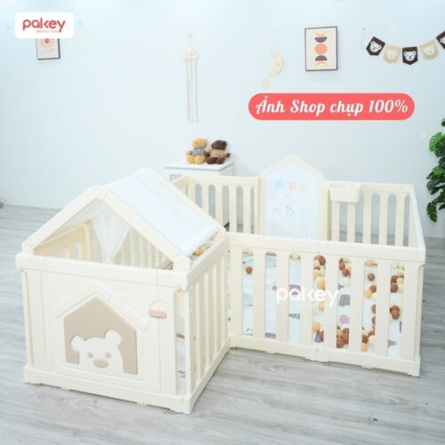 Quây cũi nhựa Pakey White House P-WH02