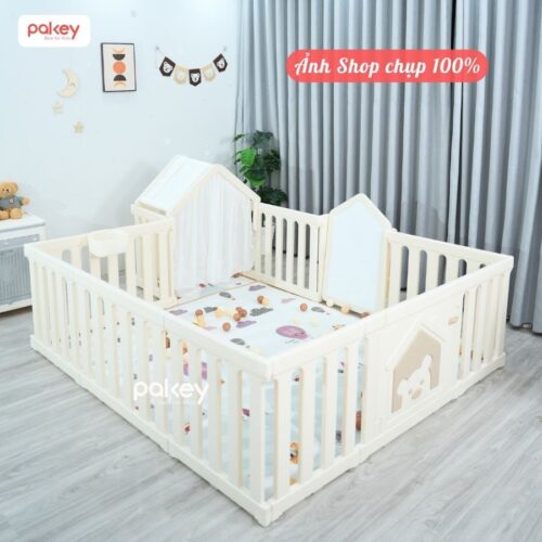 Quây cũi nhựa Pakey White House P-WH02