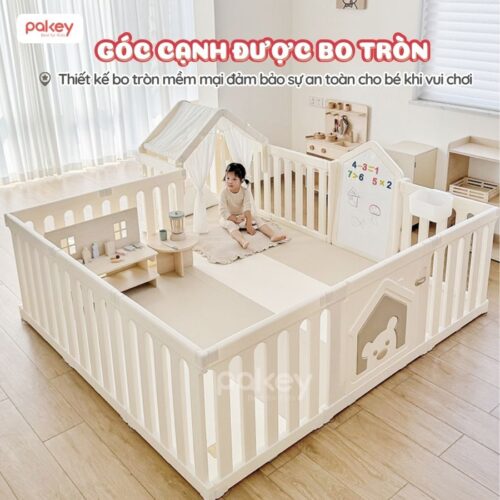 Quây cũi nhựa Pakey White House P-WH02