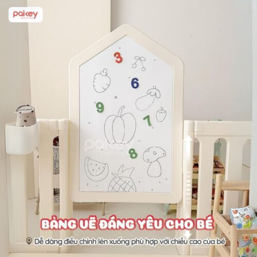 Quây cũi nhựa Pakey White House P-WH02