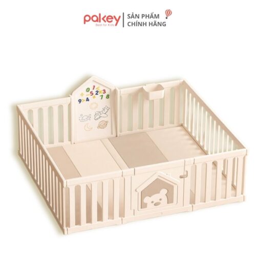 Quây cũi nhựa Pakey White House kèm lều P-WH02