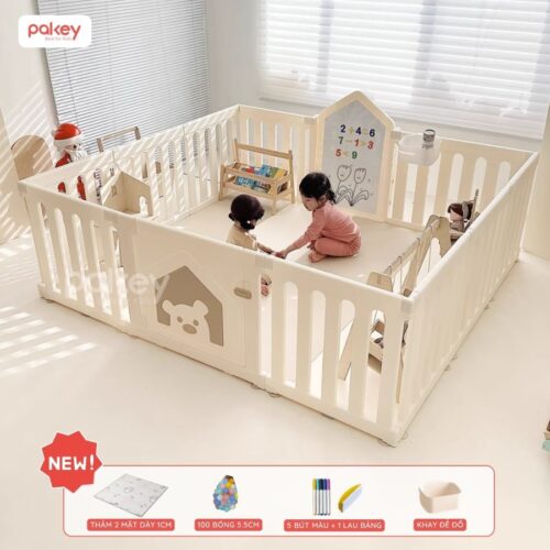Quây cũi nhựa Pakey White House P-WH02