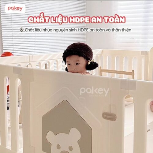 Quây cũi nhựa Pakey White House P-WH02