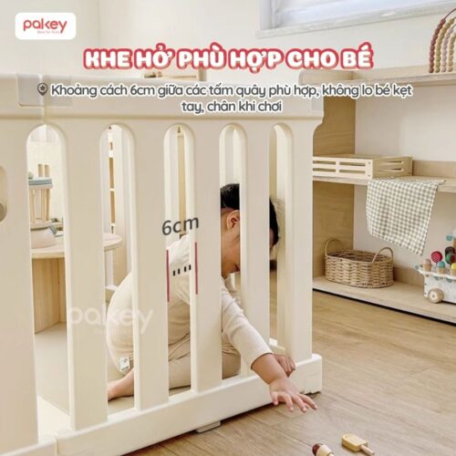 Quây cũi nhựa Pakey White House P-WH02