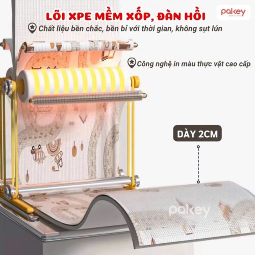 Thảm cuộn Pakey Premium XPE TC03-TC07 17 Thảm cuộn XPE Pakey 2cm