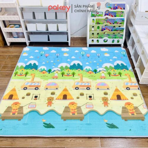 Thảm xốp 2 mặt dày 1cm họa tiết ngọn núi