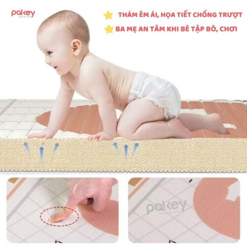 Thảm xốp XPE 2 mặt Pakey dày 1cm - họa tiết ngọn núi 5 Thảm xốp Pakey 2 mặt dày 1cm