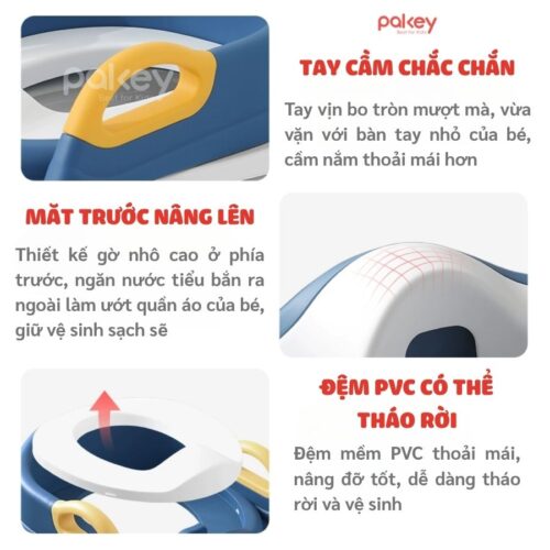 Nắp thu nhỏ bồn cầu kèm thang Pakey P-PC03 31 Nắp thu nhỏ bồn cầu kèm thang Pakey P-PC03