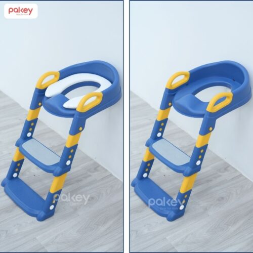 Nắp thu nhỏ bồn cầu kèm thang Pakey P-PC03 20 Nắp thu nhỏ bồn cầu kèm thang Pakey P-PC03 màu xanh