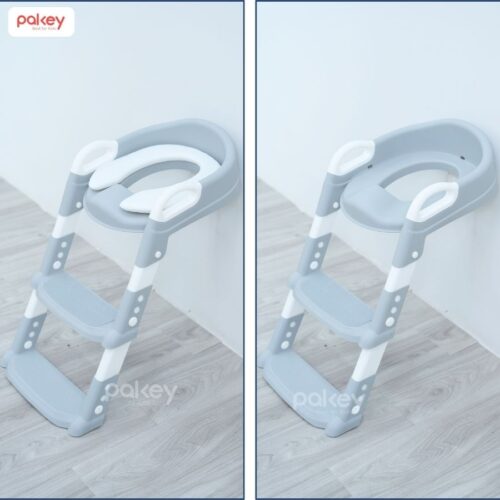 Nắp thu nhỏ bồn cầu kèm thang Pakey P-PC03 19 Nắp thu nhỏ bồn cầu kèm thang Pakey P-PC03 màu ghi