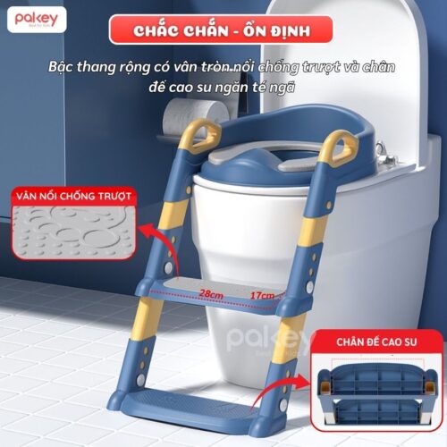 Nắp thu nhỏ bồn cầu kèm thang Pakey P-PC03 29 Nắp thu nhỏ bồn cầu kèm thang Pakey P-PC03