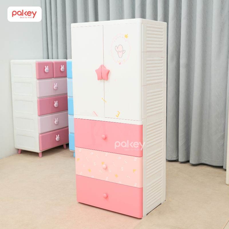 Mẫu tủ nhựa cho bé gái đẹp