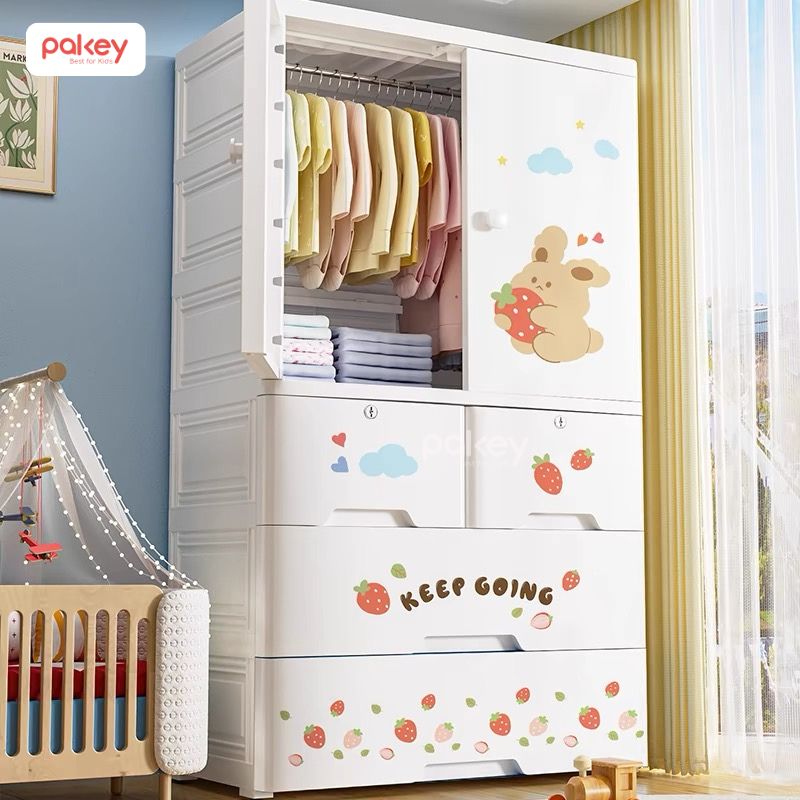 Mẫu tủ nhựa cho bé gái đẹp