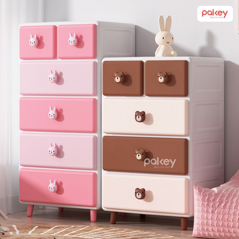 Mẫu tủ nhựa cho bé gái đẹp