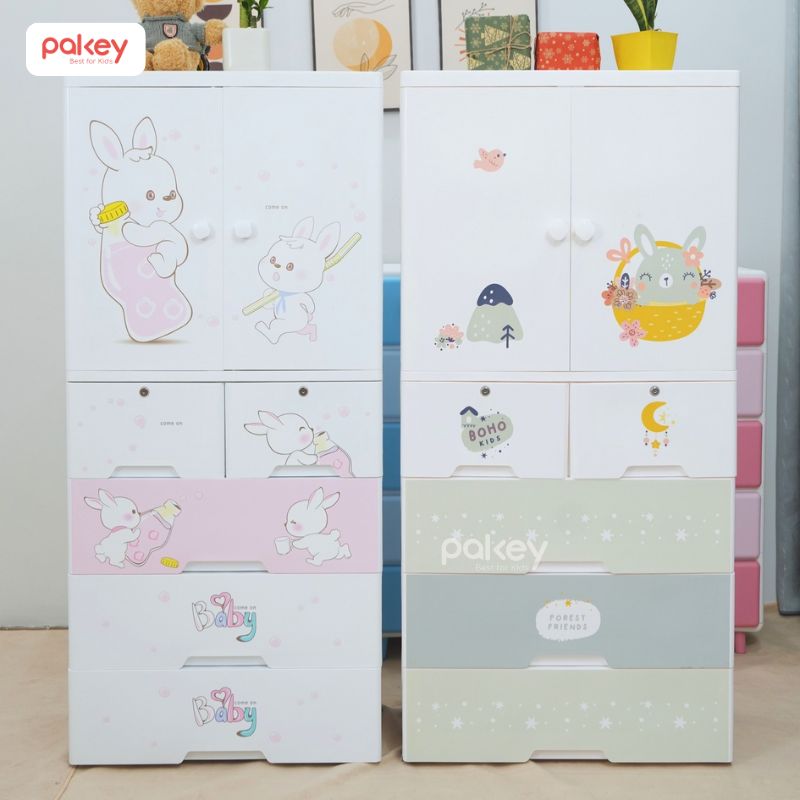 Mẫu tủ nhựa cho bé gái đẹp