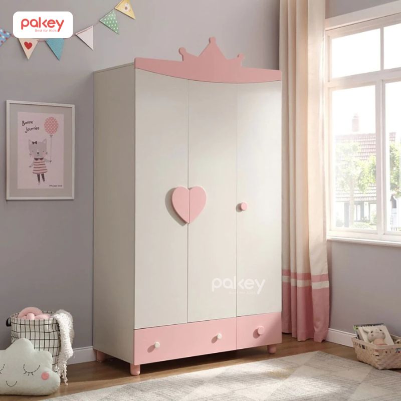 Mẫu tủ nhựa cho bé gái đẹp