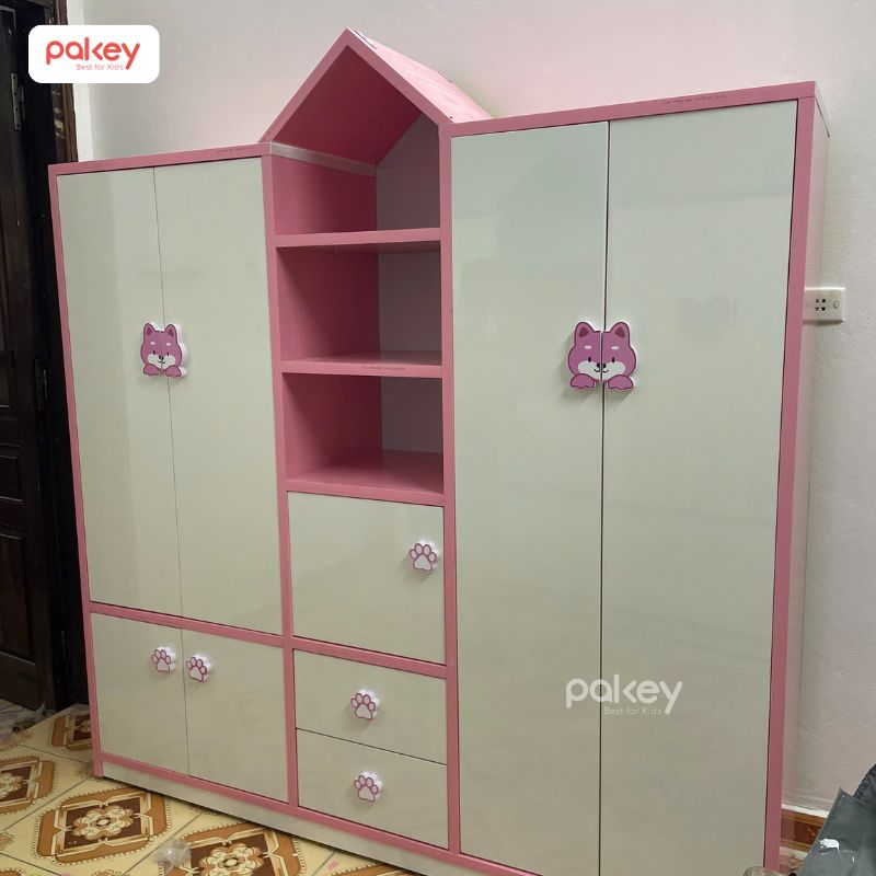 Mẫu tủ nhựa cho bé gái đẹp