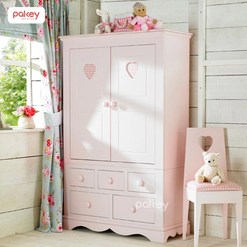 Mẫu tủ nhựa cho bé gái đẹp