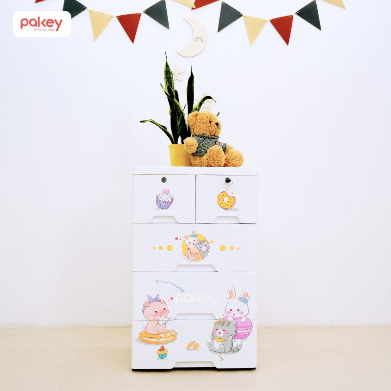 Mẫu tủ nhựa cho bé gái đẹp