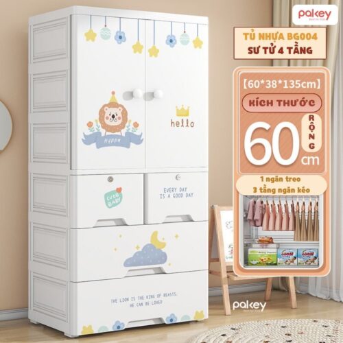 Tủ nhựa ngăn treo kết hợp ngăn kéo Pakey BG004 30 Tủ nhựa ngăn treo kết hợp ngăn kéo Pakey BG004