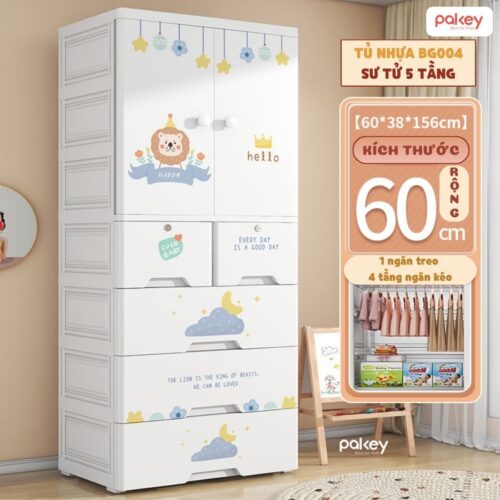 Tủ nhựa ngăn treo kết hợp ngăn kéo Pakey BG004 29 Tủ nhựa ngăn treo kết hợp ngăn kéo Pakey BG004