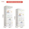 Tủ nhựa ngăn treo kết hợp ngăn kéo Pakey BG004