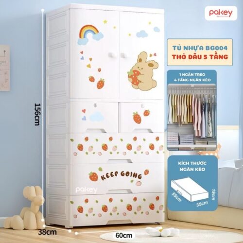 Tủ nhựa ngăn treo kết hợp ngăn kéo Pakey BG004 28 Tủ nhựa ngăn treo kết hợp ngăn kéo Pakey BG004